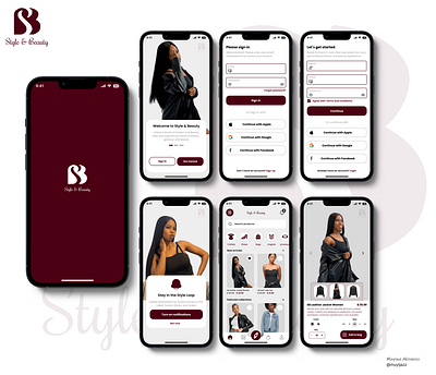 SB (Style & Beauty) selected design screens beauty design ecommerce fashion graphic design mobile app product design shopping style ui uiux user experience user interface