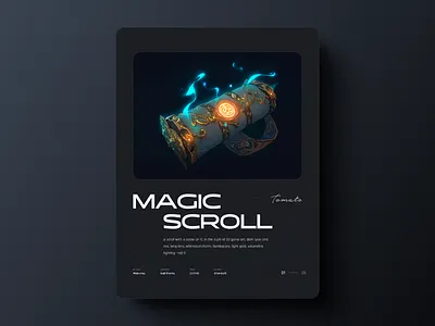 Magic scroll design graphic design poster typography ui ux web