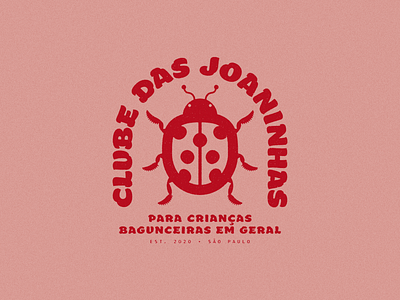 Clube das Joaninhas badge logo badge design graphic design illustration logo logo design