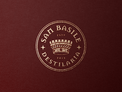 San Basile Distillery logo badge brand branding design graphic design illustration logo logo design visual identity