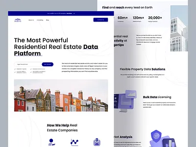 SFR Analytics Website Landing Page dailyui design desktop landing page ui uidesign web website