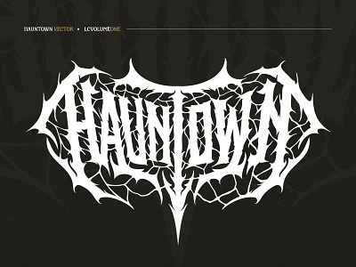 HAUNTOWN - LETTERING LOGO artwork branding drawing font game halloween hand lettering hand writing lettering logo logotype sketch typography vector