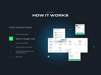 How It Works section blockchain branding crypto landing page madeontilda sum tilda web design webflow