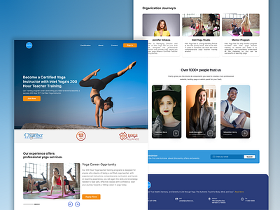 Landing Page YogaIlnet branding design design app designer landing ui