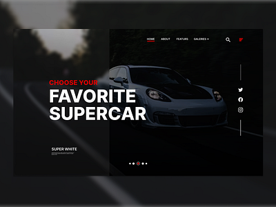 Super Car Sales Shop app design branding design developer home page illustration landing page logo shop super car ui ux