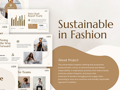 Sustainable in Fashion Industry - Presentation Templates clothing industry