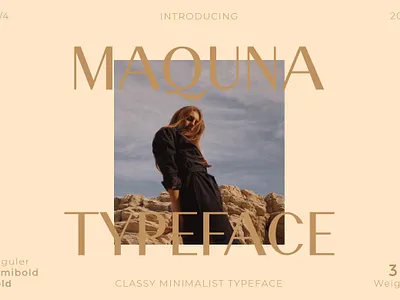 Maquna - Stylish Sans Serif Typeface serious