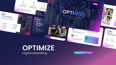 Optimize Business Marketing - Presentation Templates branding