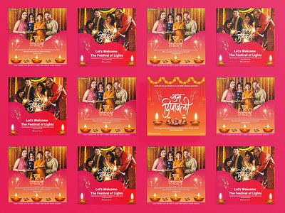 Diwali social media flyer template 3d animation branding graphic design logo motion graphics ui