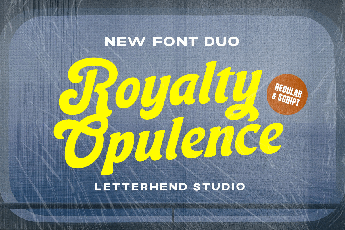 Royalti Opulance - Catchy Font Duo freebies ligature font