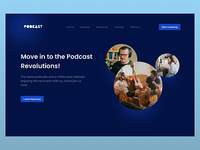 Podkast Web design branding design logo podcast podcastwebdesign podcastwebsite ui uiuxdesigner ux webdesign website