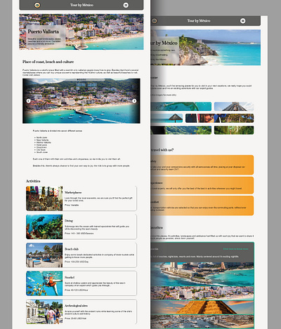 Tourism page - Personal project (deployed)