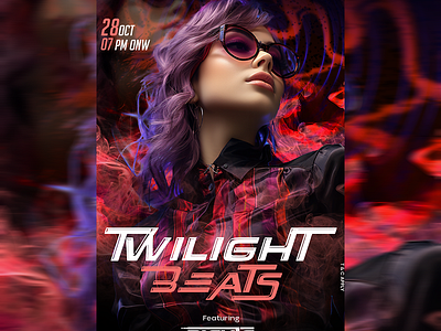 TWILIGHT BEATS, TECHNO MUSIC FLYER basseventflyer