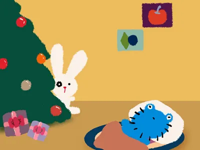 R u ready for Christmas？ illustration 可爱 平面设计 插画 设计