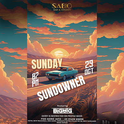 SUNDOWNER SUNDAY FLYER neonflyer