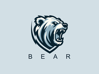 Bear Logo bear bear design bear head bear head logo bear logo bear logo design bears bears logo grizzly logo wild bear