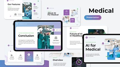 Medication AI - Presentation Templates google slides health health tech keynote machine learning powerpoint