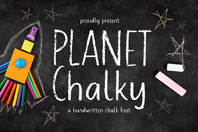 Planet Chalky Handwritten Chalk Font Free Download alphabet canva canva font chalk font chalkboard chalkboard font chalky chalky font cricut cricut font handwritten handwritten font logotype natural handwriting nature font organic font procreate font typeface typography