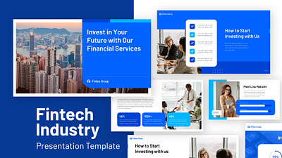 Fintech Industry - Presentation Templates data google slides graphic design investment keynote powerpoint