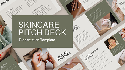 Skincare Pitch Deck - Presentation Templates google slides keynote marketing powerpoint