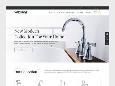 Bath Care website bath care website bath fitting bath store bathing experience beautiful collections clean website design faucets faucets collection figma landing page good design landing page manufactured product range solutions ui