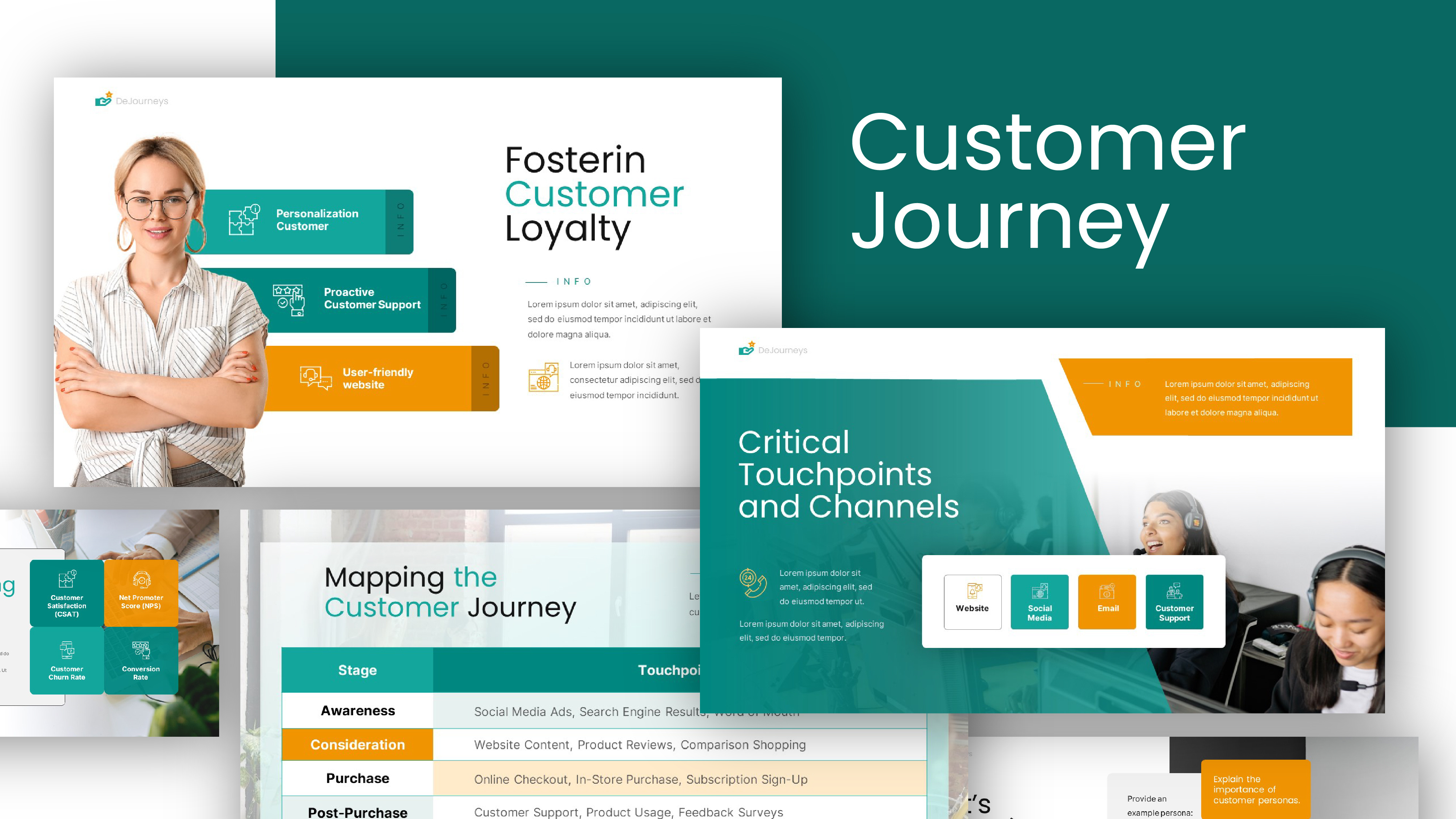 Customer Journey - Presentation Templates google slides keynote powerpont user journey