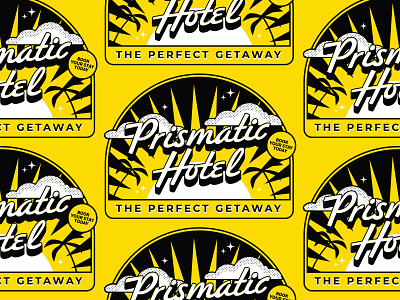 Prismatic Hotel branding illustration illustrator priimatic sticker app the creative pain vector