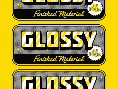 Glossy!!! branding glossy icons illustration illustrator logo stickeerapp the creative pain vector