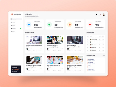 LearnStack - Dashboard dashboard design design inspiration ui uiux web design