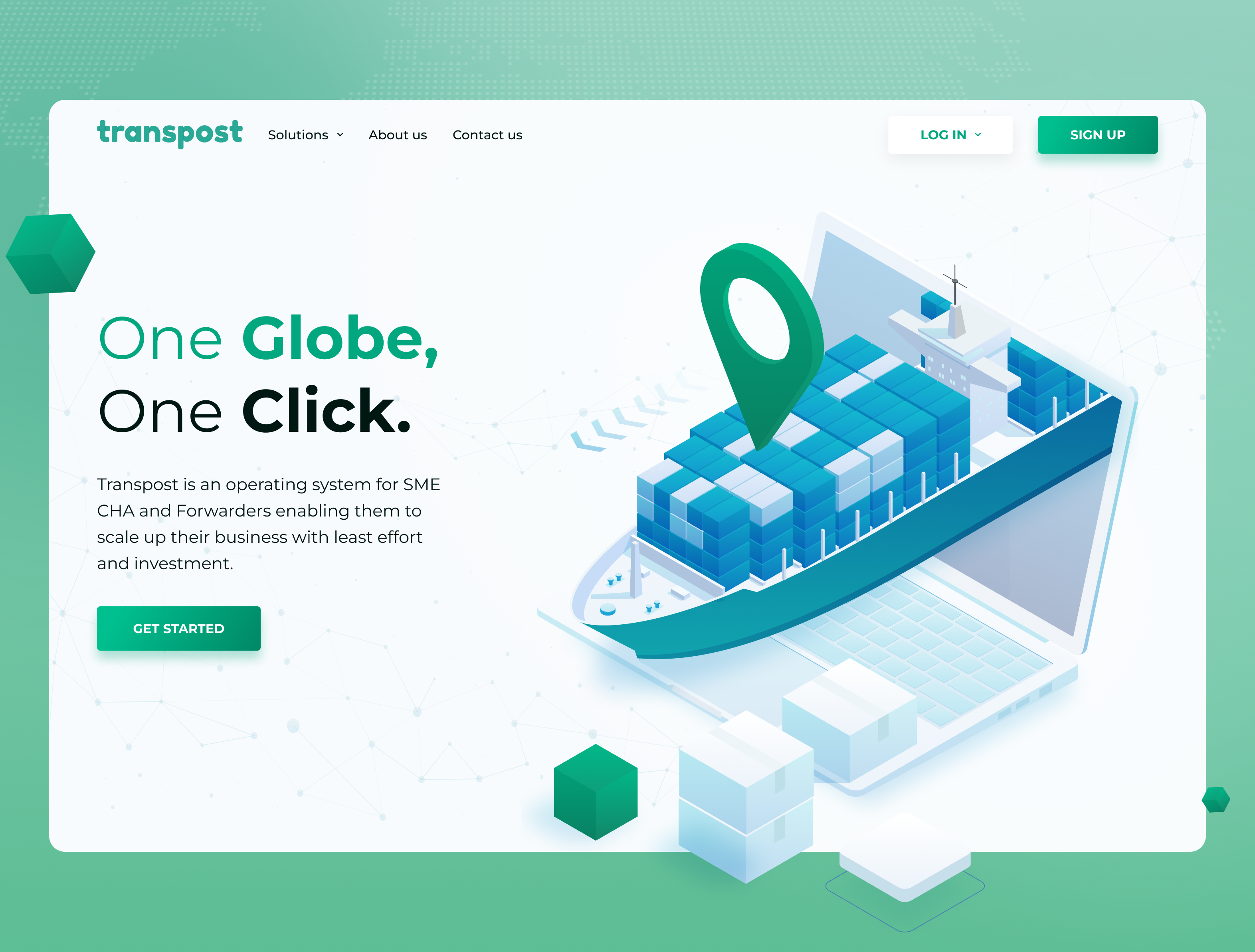 Engaging Web UI For Transpost By ProCreator - Global UI/UX Design ...