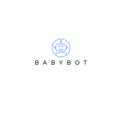 BABYBOT LOGO ai baby bot branding business logo company logo design graphic design logo logo design minimal minimalist