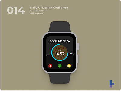 Daily UI 014 - Countdown Timer cooking countdown timer daily ui 014 daily ui 14 dailyui food ui visual design