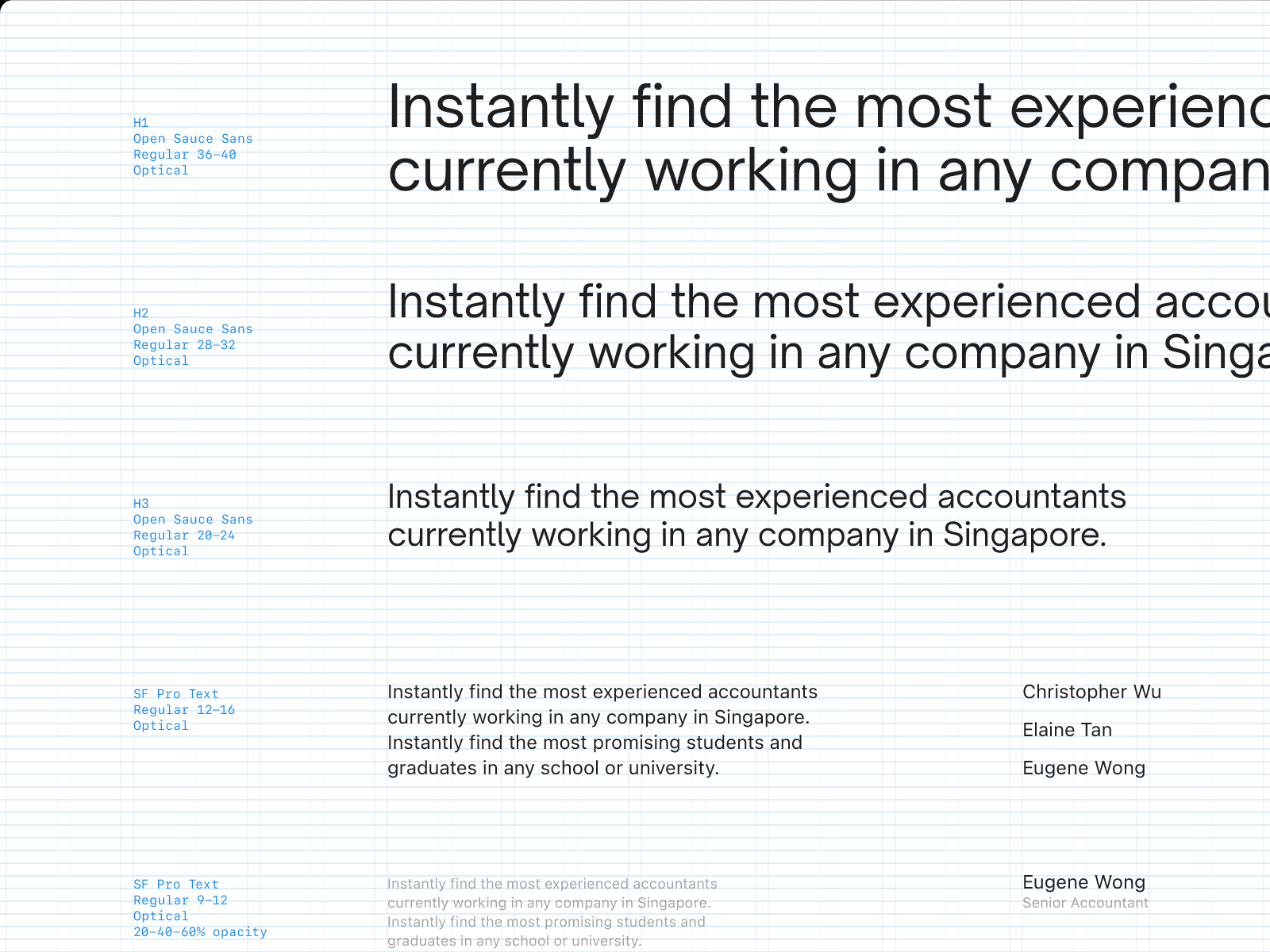 Talentli UI exploration. Typography interface design talentli ui ux web