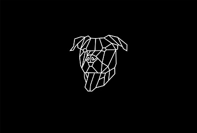 DOG FACE animal branding bully bulldog design dog dogs geometric graphic design illustration logo logo design low poly minimal polygonal triangle vector