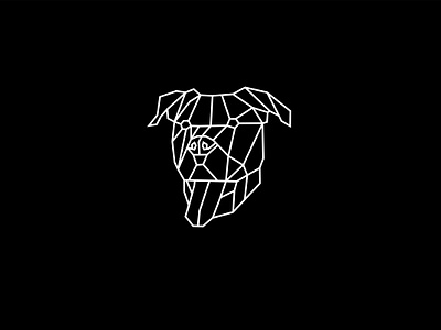 DOG FACE animal branding bully bulldog design dog dogs geometric graphic design illustration logo logo design low poly minimal polygonal triangle vector