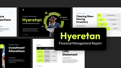 Hyeretan Financial Report - Presentation Templates google slides keynote planning powerpoint