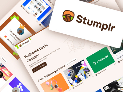 Stumplr.com Branding & UI Exploration app branding community illustrations logo nature platform ui design ux design web design