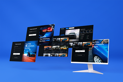 Car Rental UI Design ( Ekrili ) cars figma interface luxury cars rental sport cars ui ui ux web app web design