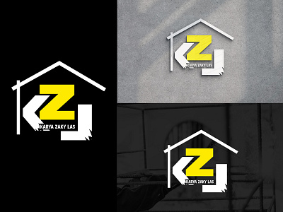 Welding Logo Design | Construction Logo | KZL brand identity branding construction design graphic design logo logo contruction logo house welding