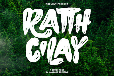 Ratth Cilay Brush Font animation branding design font fonts graphic design logo nostalgic