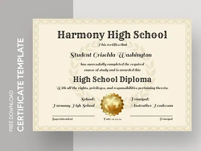 High School Diploma Free Google Docs Template certificate certificates design diploma docs document documentation free google docs templates free template free template google docs google google docs high high school diploma print printing school template templates word