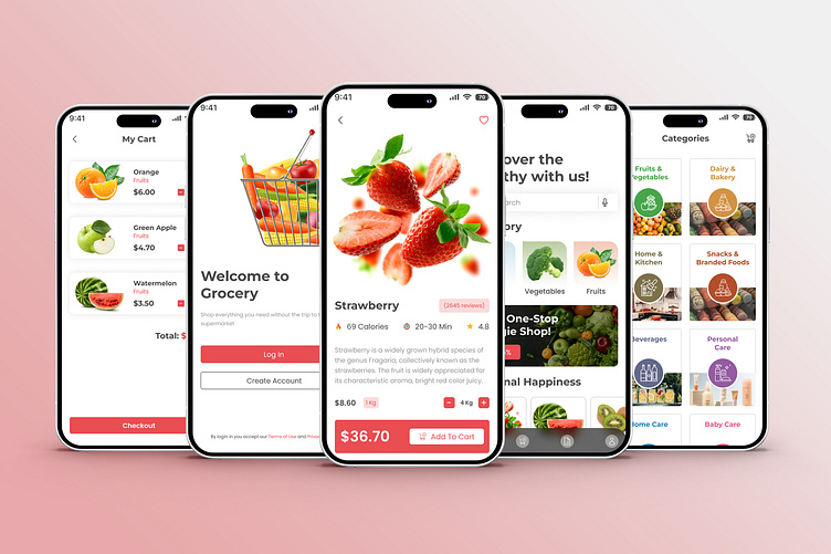Grocery Mobile App Screen Design by Sumaia Sharmin on Dribbble