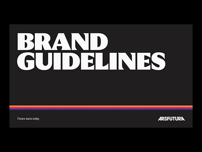 Ars Futura — Brandbook animation brand identity brandart branding graphic design logo motion motion graphics typography