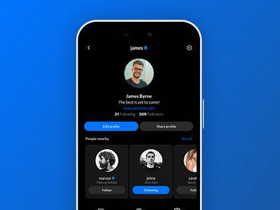 Social Network app template for FlutterFlow app flutterflow fullapp template uiux