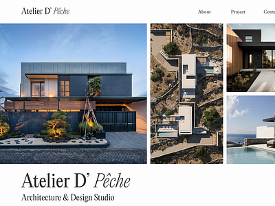 Website Design: Atelier D' Peche Architects ui ux web design