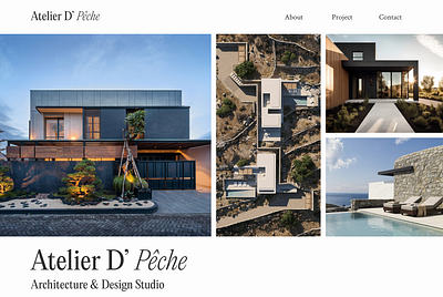 Website Design: Atelier D' Peche Architects ui ux web design