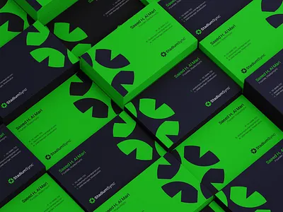Unveiling the First Glimpse: StadiumSync™ Business Card 💼✨ abstract app icon brand identity brand logo branding business card graphic design icon logo logo desgin sport sport logo stadium