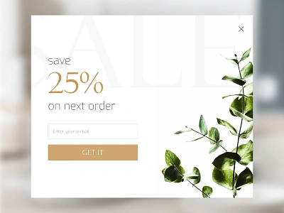 DailyUI 16 | Pop-up Overlay dailyui16 design designconcept discount e commerce figma interface overlay popup sale ui uidaily16 uiux webdesign