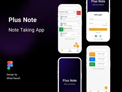 note taking app application category design minimal mobile mobile design note note taking note taking app to do list ui ui design