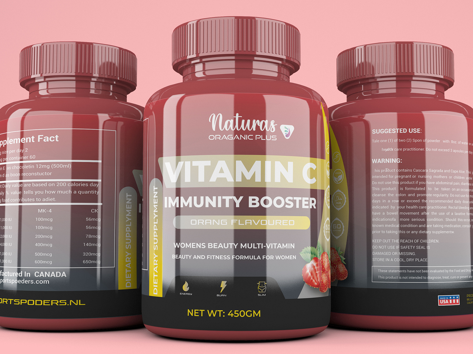 Supplement Label Design by ABU JARRA on Dribbble